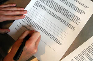 Подписание контракта банковской гарантии