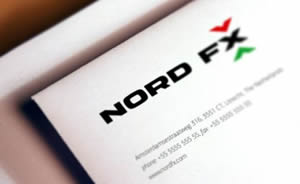 Компания NordFX – надпись на документе
