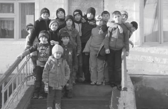 Воспитанники школы-интерната №1 в Заводском районе Грозного