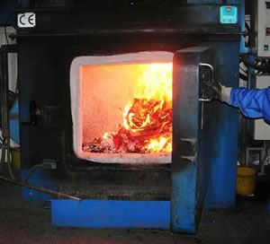 Печь для высокотемпературного пиролиза промышленных отходов