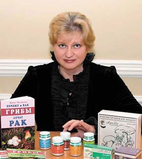 Ирина Филиппова представляет свои лекарственные средства на основе грибов