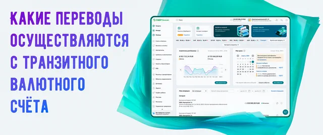 Какие переводы доступны с транизтного валютного счёта в Сбер Бизнес