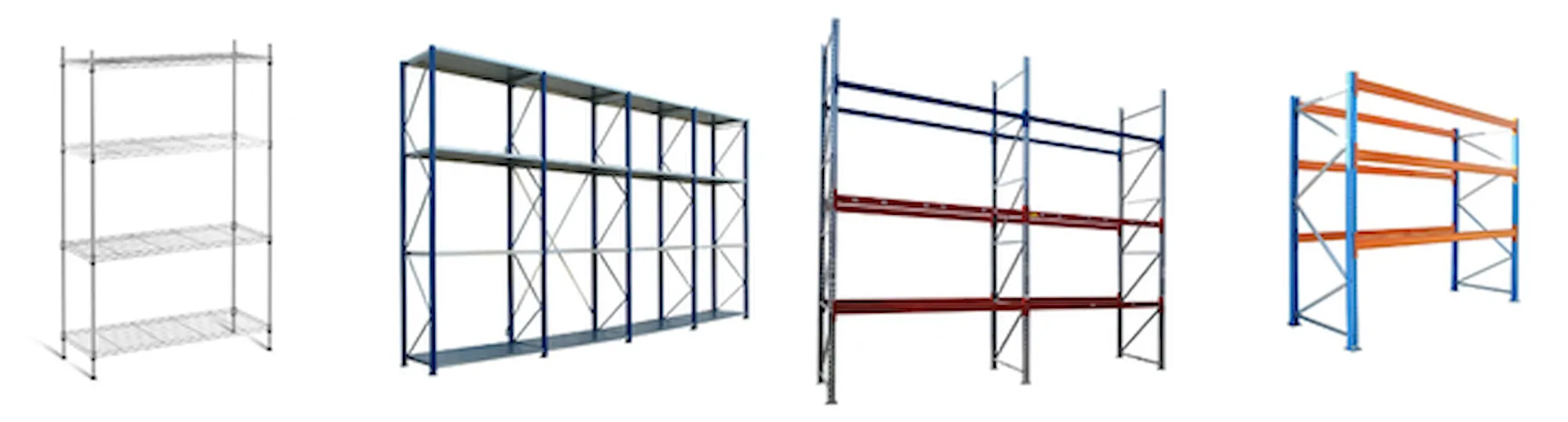 Пример конструкции стеллажей для помещения склада